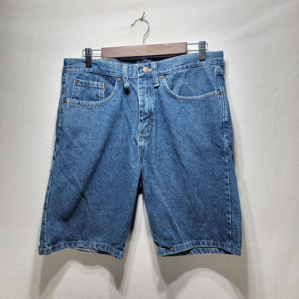 Wrangler blue denim shorts size 33 Men's